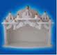 beautiful white marble mandir